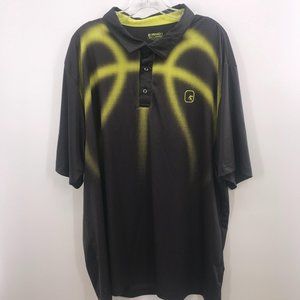 AND1 GRAY AND YELLOW SHORT SLEEVE‎ POLO